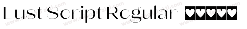 Lust Script Regular字体转换